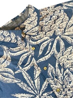 Roark Revival Pineapple Hawaiian Shirt Medium Surf Style, Aloha Tropical Beachy